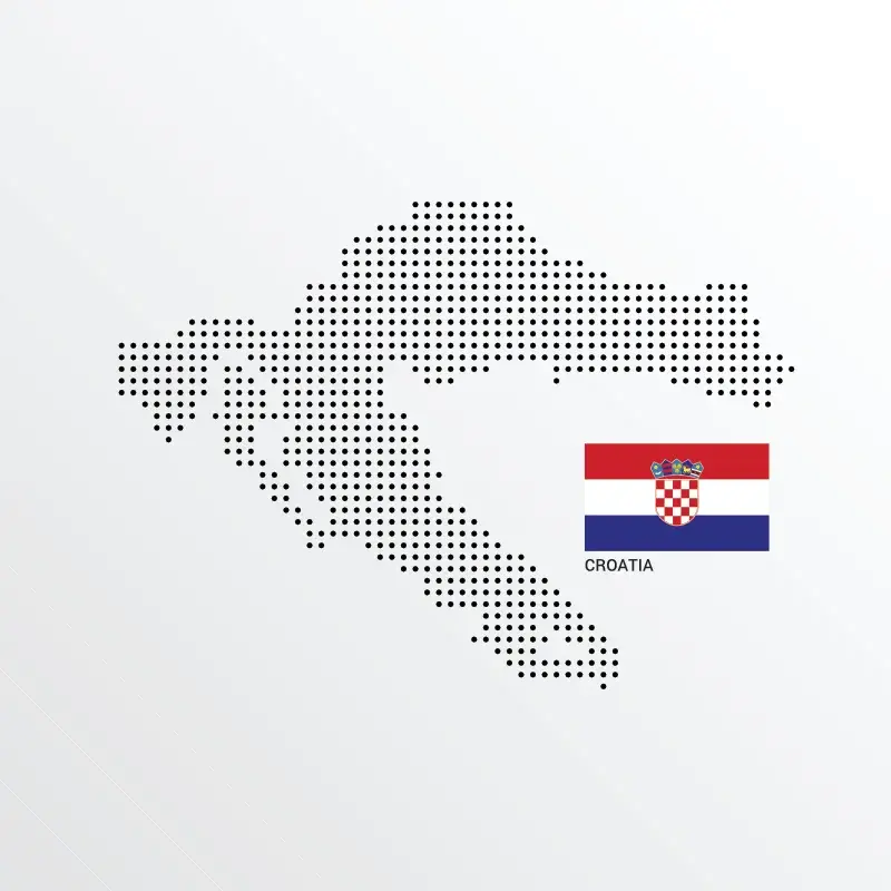 horvátországi térkép